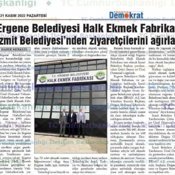 zmit Belediye Bakan Yardmclarndan Halk Ekmek Frnmza Ziyaret..